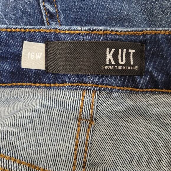 Kut From the Kloth Jeans Womens Plus 16W Rachael Fab Ab Mom Jean High Rise Crop - Picture 10 of 12